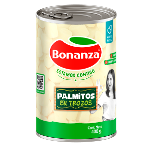 Palmito en trozos 400 g.